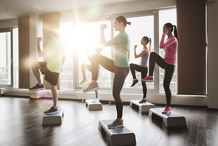 Women's fitness class