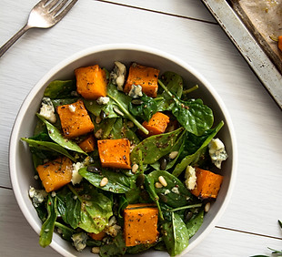 Spinach and Pumpkin Salad
