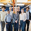 Equipe no escritório