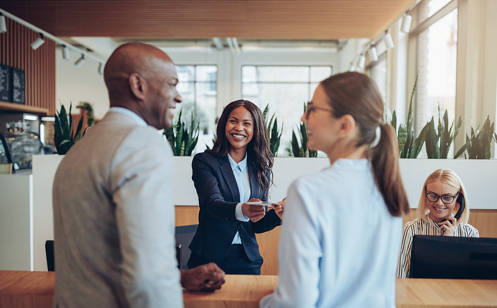 Office Reception Interaction
