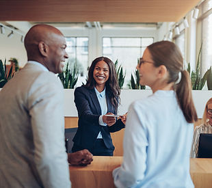 Office Reception Interaction