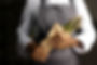 Chef holding Asparagus