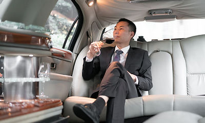 Drinking in Luxury Car