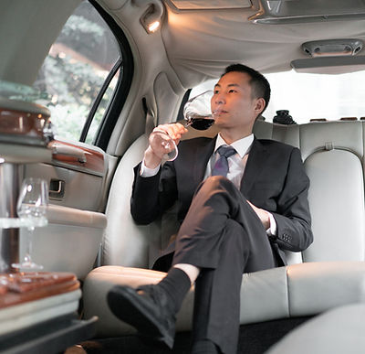 Drinking in Luxury Car