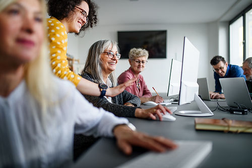 Scène de bureau collaboratif