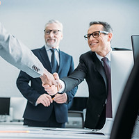 Business handshake