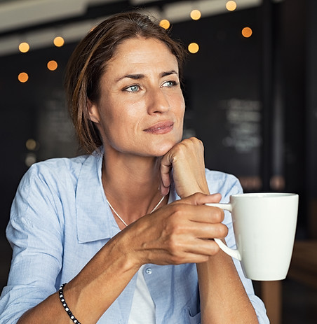 Woman Having Coffee