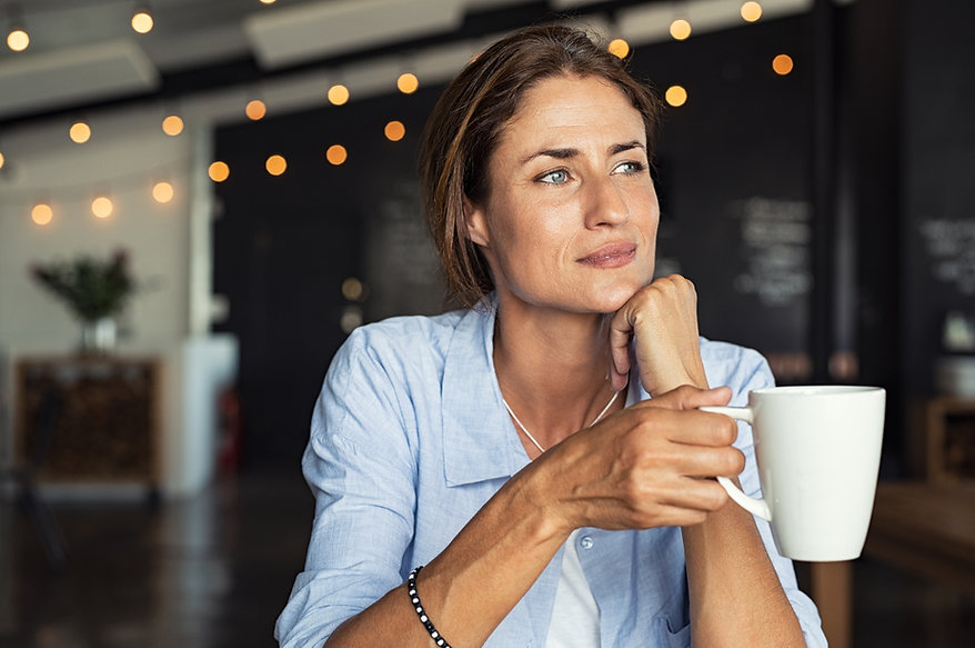 Woman Having Coffee