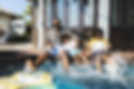 Family in Pool