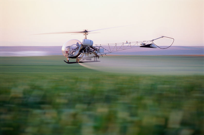 Aerial Spraying Helicopter