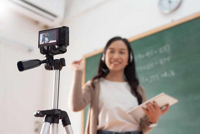 Teacher Recording Video