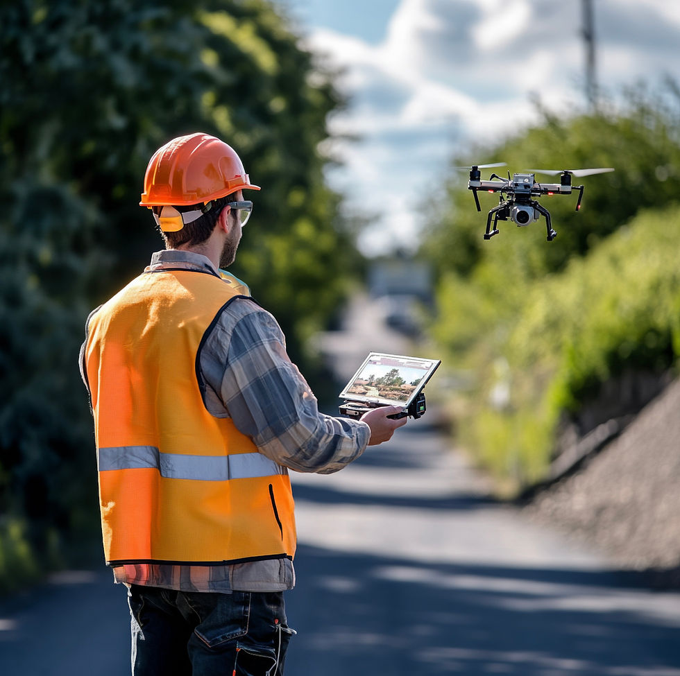 Opérateur de drone à l'extérieur