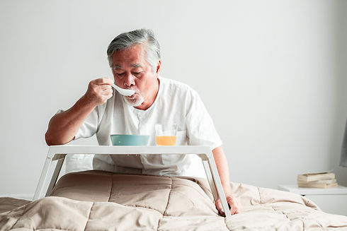 Man Eating Breakfast
