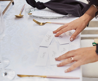 Elegante Tischaufstellung