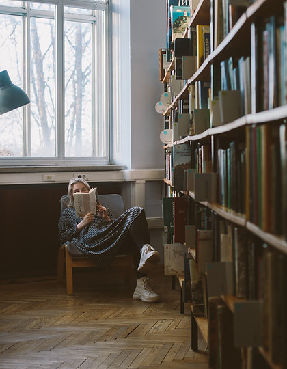 Reading in Library