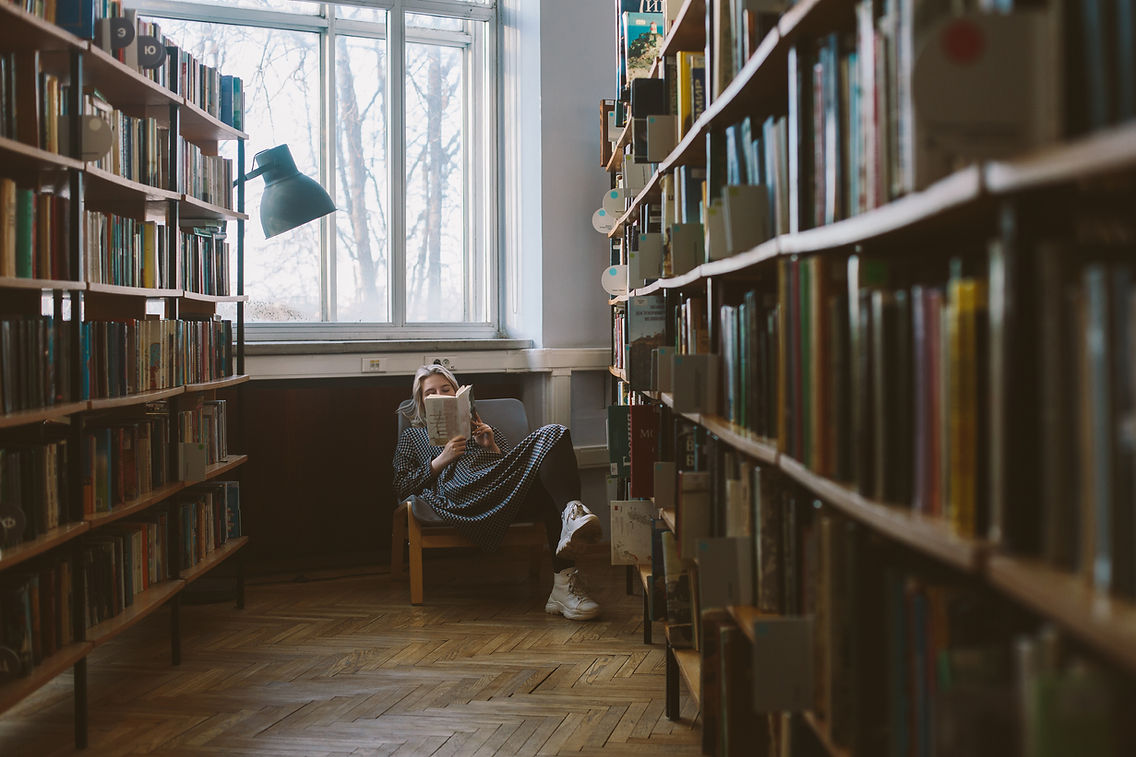 Reading in Library