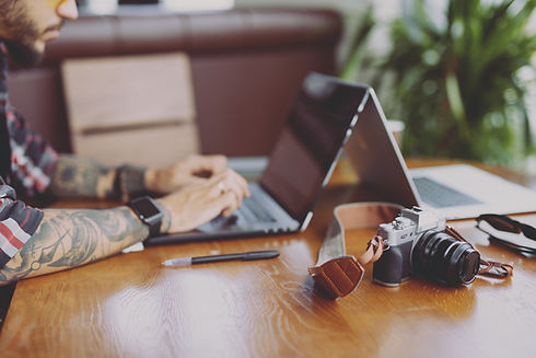 Fotograf bei der Arbeit
