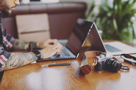 Fotograf bei der Arbeit