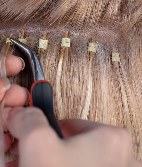 Extensiones de cabello permanentes