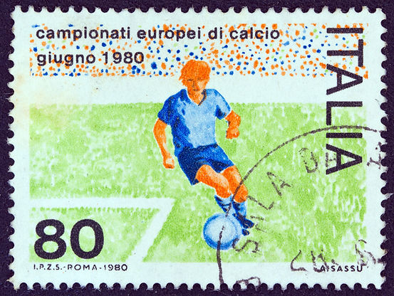 Soccer Player Stamp