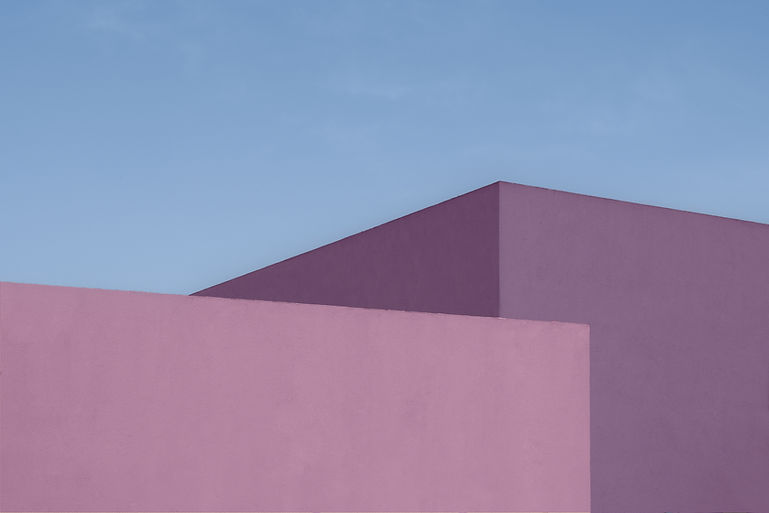 Geometric Pink Walls