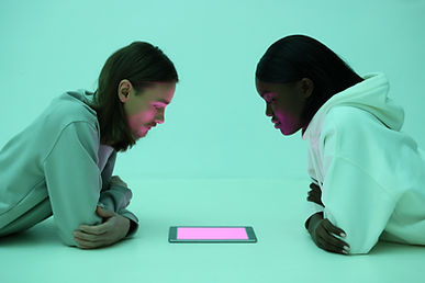 People Using Tablet