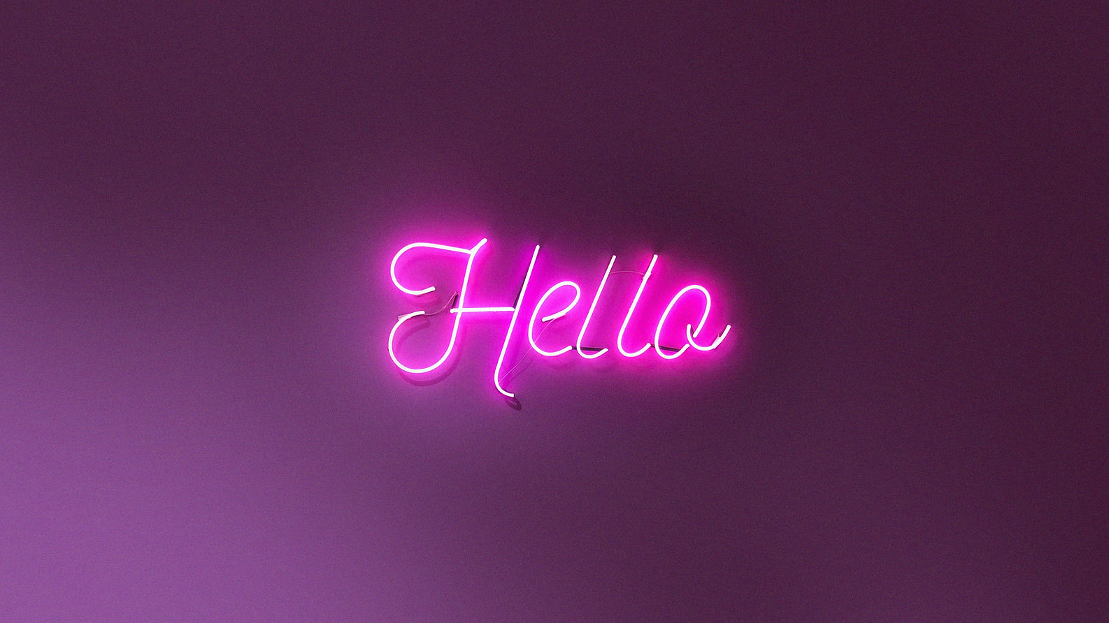 Neon Hello