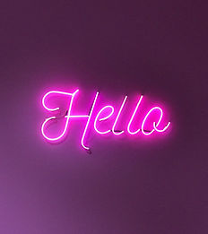 Neon Hello Sign