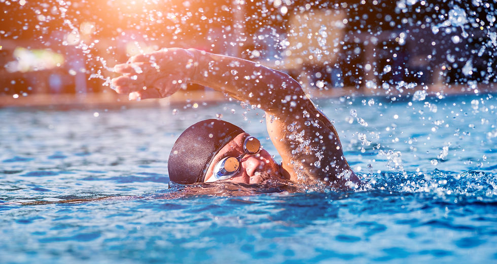 Professioneller Schwimmer