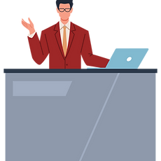 Man at Office Desk