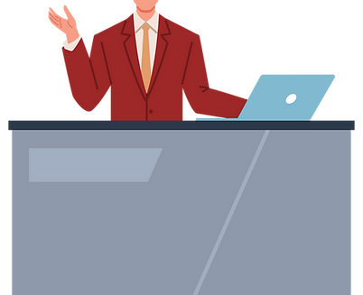 Businessman at Desk