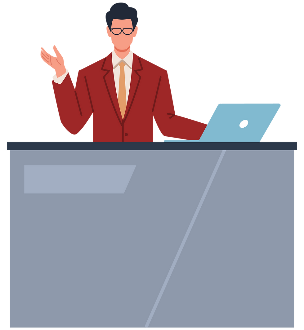 Businessman at Desk