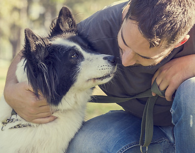Man with his Dog