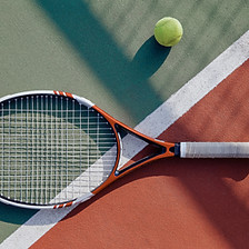 Tennis Racket and Ball