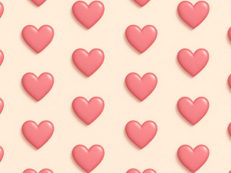 pink hearts pattern