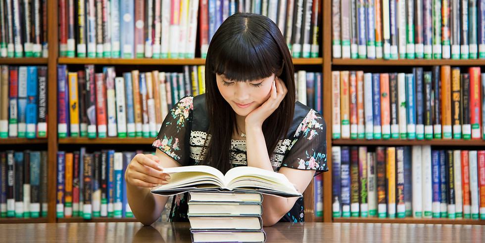 Reading in Library