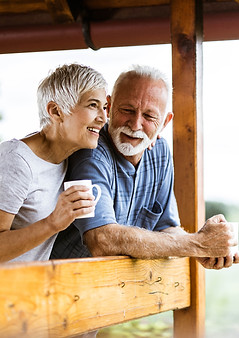 Café da manhã no terraço