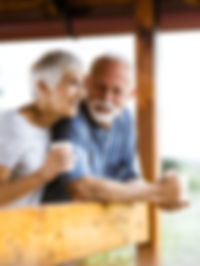 Morgenkaffee auf der Terrasse