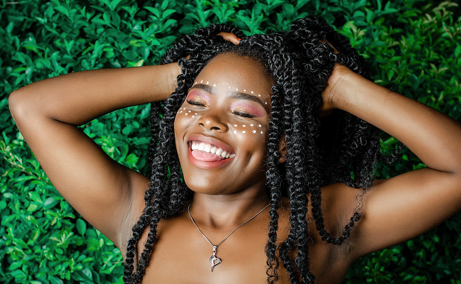 Smiling Woman Outdoors