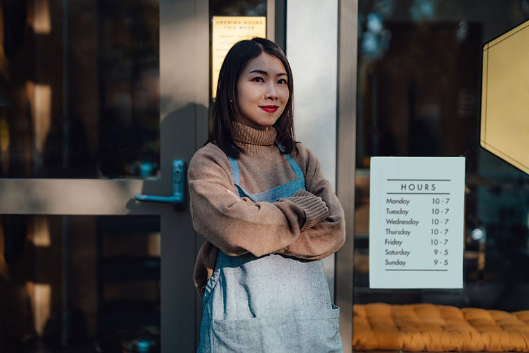 Confident Cafe Owner