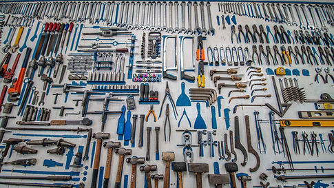 Tools on a table