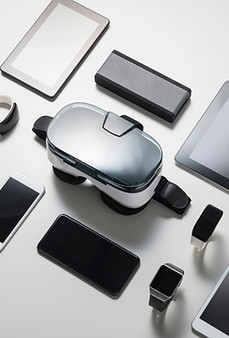 Colección de gadgets modernos