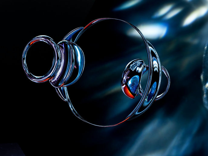 추상 버블 모양