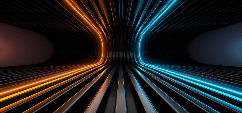 Futuristic Neon Tunnel