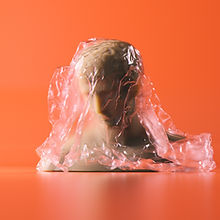 Sculpture Covered with Plastic