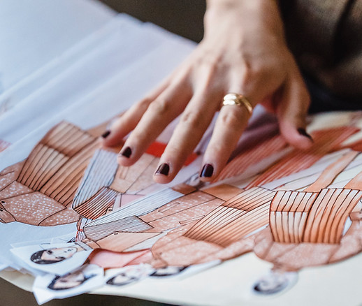 Detalles del boceto de moda