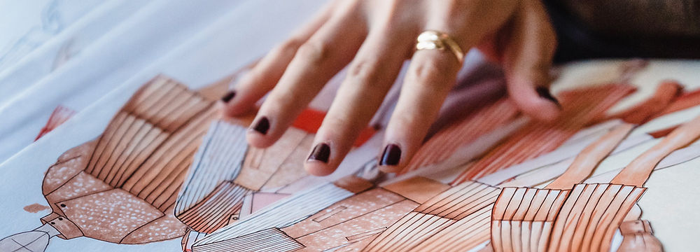 Fashion concept development through material research, color exploration and trend analysis