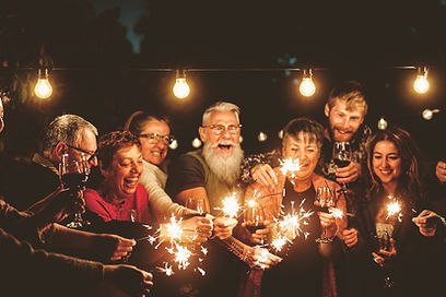 Group Celebration Outdoors