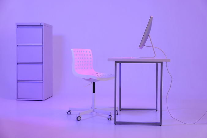 Minimalistisches Büro-Setup