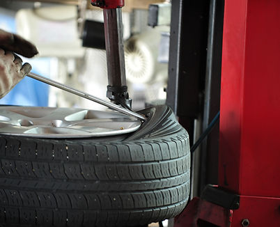 Tire under Repair